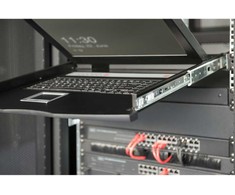 DIGITUS Modulare Konsole 19"TFT,8-Port KVM&amp;Touchpad,US-Ameri