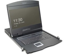 DIGITUS Modulare Konsole 19"TFT,8-Port KVM&amp;Touchpad,US-Ameri