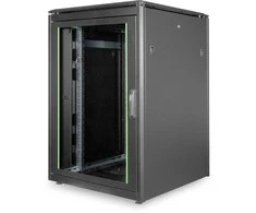DIGITUS Netzwerkschrank Unique 22HE 1164x800x800mm juodas (Speditionsversand)