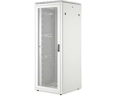 DIGITUS Netzwerkschrank Unique Serie grau 42HE 800x800mm perforierte Fronttr