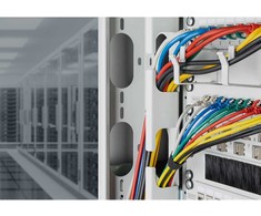 Digitus CAT 6A klasa Ea, F/FTP, skrętka patch, Cu, LSZH, AWG 32/7, ilgis: 0,3 m, pilka