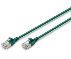 Digitus CAT 6A klasa Ea, F/FTP, skrętka patch, Cu, LSZH, AWG 32/7, ilgis: 5 m, žalia