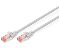 DIGITUS Patchkabel Cat6 S/FTP 2xRJ45 1.5m grau Hebelschutz