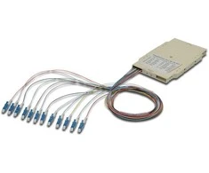 Digitus Spleikassette with 12 Pigtails, vormontiert, LC, OS2, Spleibox - pilka