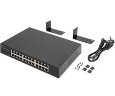 Šakotuvas Digitus DN-80113-2 tinklo komutatorius Ne-valdomas Gigabit Ethernet (10/100/1000) Juoda