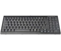 Digitus Tastatur fr TFT-Konsolen juodas, Kabelis,spanisch