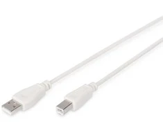 USB kabelis Digitus USB-A - USB-B 1,8 m smėlio (AK- 300105- 018- E)