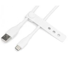 „Digitus Silicone“ USB-A - USB-C jungiamasis kabelis, USB 2.0 60W, 1m Baltas