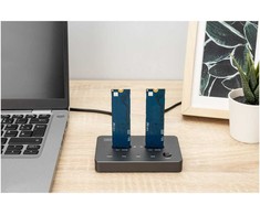 Digitus DA-71545-1 saugojimo diskų prijungimo stotis USB 3.2 Gen 1 (3.1 Gen 1) Type-C Juoda