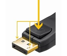 Conecto DisplayPort kabelis 20 polių -> 20 polių St/St 3,00 m su Riegel urmu