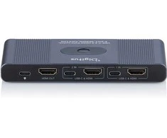 Digitus DS-12855 KVM jungiklis Pilka