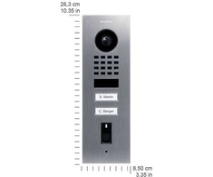 DoorBird DoorBird IP Video Türst. D1102FV Fingerpr. Edels. V2A, Unterpu