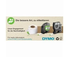 DYMO D1 Standard – juodas ant geltono – 12 mm, juodas ant geltono, poliesteris, Belgija, -18–90 °C, DYMO, LabelManager, LabelWriter 450 DUO