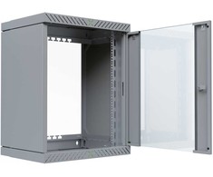 Efb Elektronik Spinta EFB EFB 19" Wandgehäuse X-Rack mit Glastür 400-600mm 15HE grau
