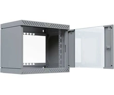 Efb Elektronik EFB 19" Wandgehäuse X-Rack mit Glastür 400-600mm 9HE grau