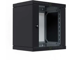 Efb Elektronik EFB 19" Wandgehäuse X-Rack mit Glastür 400-600mm 12HE schw.