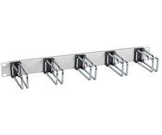 EFB Elektronik 699981.1 - Cable management panel - Pilkas - Metal - 1U - 19" - 482.6 mm
