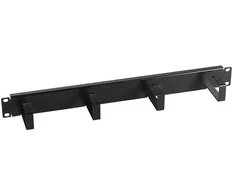 Efb Elektronik EFB 19" 1HE Kabelführungspanel, 4 Bügel, Stahl, juodas