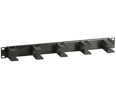 Efb Elektronik EFB 19" 1HE Kabelführungspanel, 5x Bügel für LWL, juodas