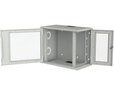 Efb Elektronik EFB 19'' Wandgehäuse 5HE vert.+10HE hor./10 10HE hor. Seitenwand Glas, lang, RAL7035