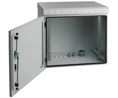 Efb Elektronik EFB 19" Wandgehäuse IP55, 12HE, Stahltr, Tiefe 450 mm, RAL7035