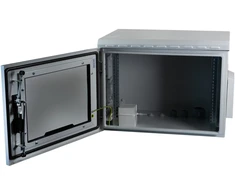 Efb Elektronik EFB 19" Wandgehäuse IP55, 7HE, Glastr, Tiefe 450 mm, RAL7035