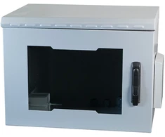 Efb Elektronik EFB 19" Wandgehäuse IP55, 7HE, Glastr, Tiefe 450 mm, RAL7035