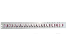Efb Elektronik EFB Bestckte Frontblende mit 24 x LC Duplex Kupplung OM3, grau