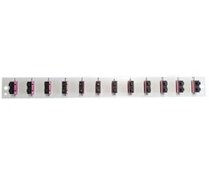 Efb Elektronik EFB Bestckte Frontblende mit 12 x SC Duplex Kupplung OM3 vertikal, grau