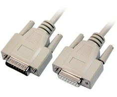Efb Elektronik EFB Datenkabel seriell 1:1, 2x DSub 15, St.-Bu., 3,0m, beige