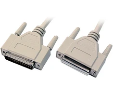Efb Elektronik EFB Datenkabel seriell 1:1, 2x DSub 25, St.-Bu., 5,0m, beige