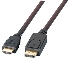 Efb Elektronik EFB DisplayPort/HDMI Kabelis 4K60Hz,A-A St-St, 1m, juodas