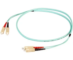 Efb Elektronik EFB Duplex Patchkabel Flat-Twin SC-SC OM3 50m LSZH 3x5mm aqua