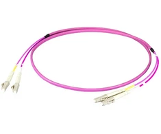 Efb Elektronik EFB Duplex Patchkabel Flat-Twin LC-LC OM4 1m LSZH 3x5mm erikaviolett