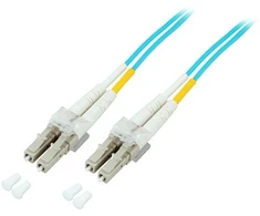 Efb Elektronik EFB EFB LWL Kabelis Duplex Jumper LC-LC 50/125 OM3 30 Meter LSZH Halogenfrei aqua 2.0mm geprueft mit Messprotokoll