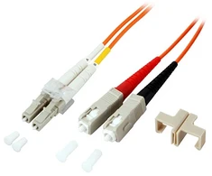 Efb Elektronik EFB Duplex Patchkabel LC-SC OM2 10m LSZH 2mm oranžinis