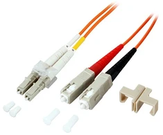 Efb Elektronik EFB Duplex Patchkabel LC-SC OM2 0,5m LSZH 2mm oranžinis