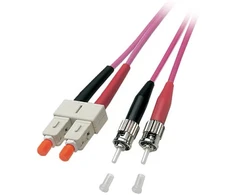 Efb Elektronik EFB Duplex Patchkabel SC-ST OM4 0,5m LSZH 3mm erikaviolett