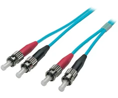Efb Elektronik EFB Duplex Patchkabel ST-ST OM3 3m LSZH 3mm aqua