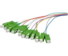 Efb Elektronik EFB Faserpigtail SC/APC OS2 G657A2 farbiges Set 2m - 12 Stck