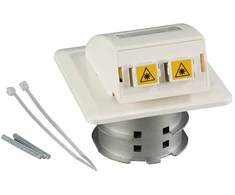 Efb Elektronik EFB FO Datendose UP, 2 SC-S Kupplungen OM3 mit Shutter, integrierter Spleihalter