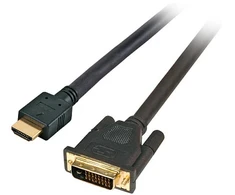 Efb Elektronik EFB HighSpeed HDMI - DVI Kabelis,HDMI A - DVI 24+1 St-St 5m, juodas