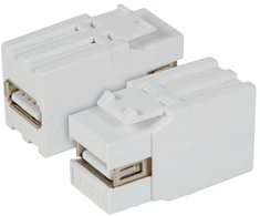 Efb Elektronik EFB Keystone Einbauadapter USB2.0 A - A, wei