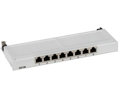 Efb Elektronik EFB Mini-Patchpanel STP 8xRJ45 Cat.6A, 10 0,5HE, RAL7035 grau