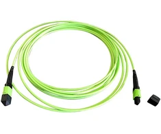 Efb Elektronik EFB MTP(F)-MTP(F) Patchkabel OM5 12 Fasern Typ B LSZH limettengrn 15m