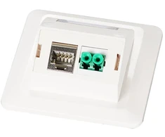 Efb Elektronik EFB Multifunktions-Rahmenset mit 1-und 2-Port Adapteris Keystone Format(HDMI,USB,