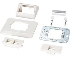 Efb Elektronik EFB Multifunktions-Rahmenset mit 1-und 2-Port Adapteris Keystone Format(HDMI,USB,