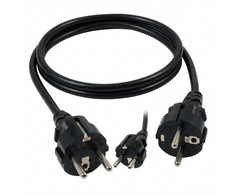 Kabelis zasilający EFB EFB Elektronik EK535.3 kabelis zasilające Juodas 3 m CEE7/7 C13 panel