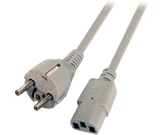Efb Elektronik EFB Netzleitung Schutzkontakt 180 - C13 180 grau, 5,0 m, 3 x 1,00 mm