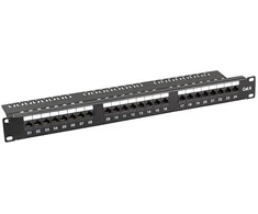 Efb Elektronik EFB Patchpanel Cat.6,UTP 19"/1HE 24xRJ45 juodas